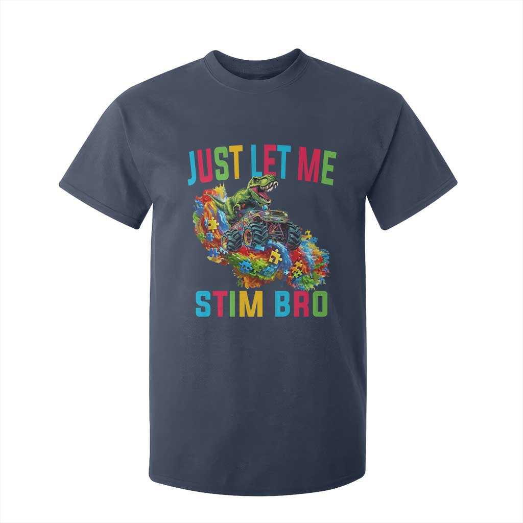 Autistic Dino Rex Driving Monster Truck T Shirt For Kid Autism Is My Superpower