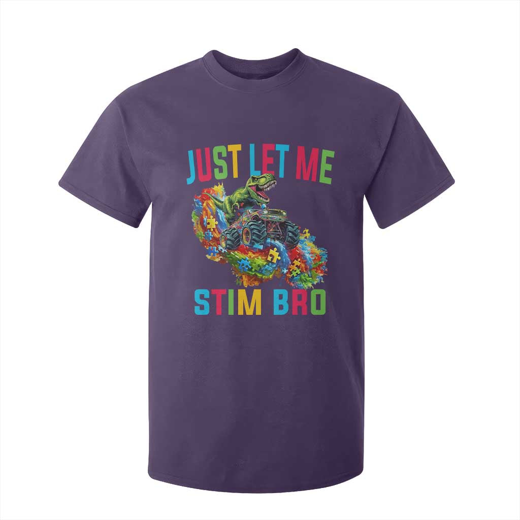 Autistic Dino Rex Driving Monster Truck T Shirt For Kid Autism Is My Superpower
