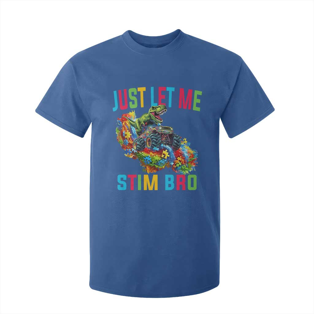 Autistic Dino Rex Driving Monster Truck T Shirt For Kid Autism Is My Superpower