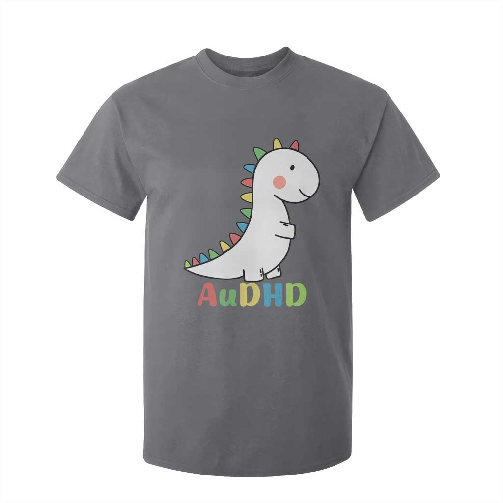Cute Dinosaur AuDHD T Shirt For Kid ADHD Support