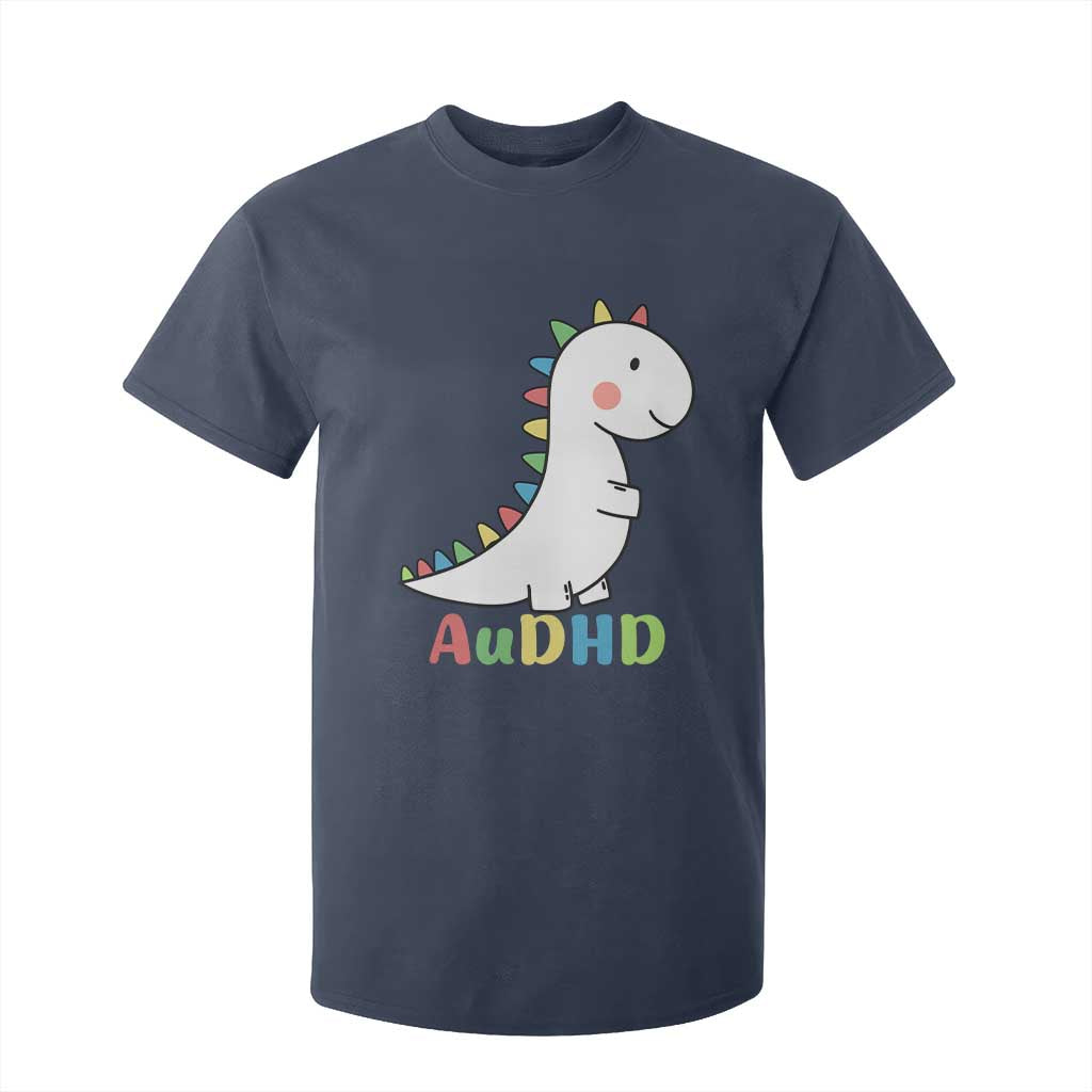 Cute Dinosaur AuDHD T Shirt For Kid ADHD Support