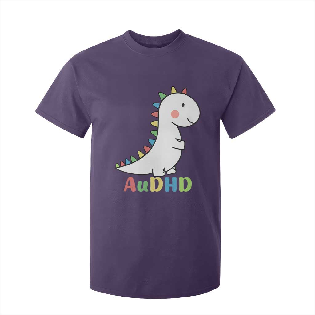 Cute Dinosaur AuDHD T Shirt For Kid ADHD Support