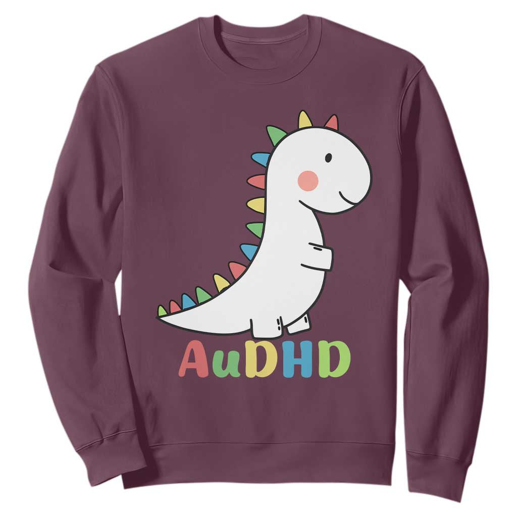 Cute Dinosaur AuDHD Sweatshirt ADHD Support