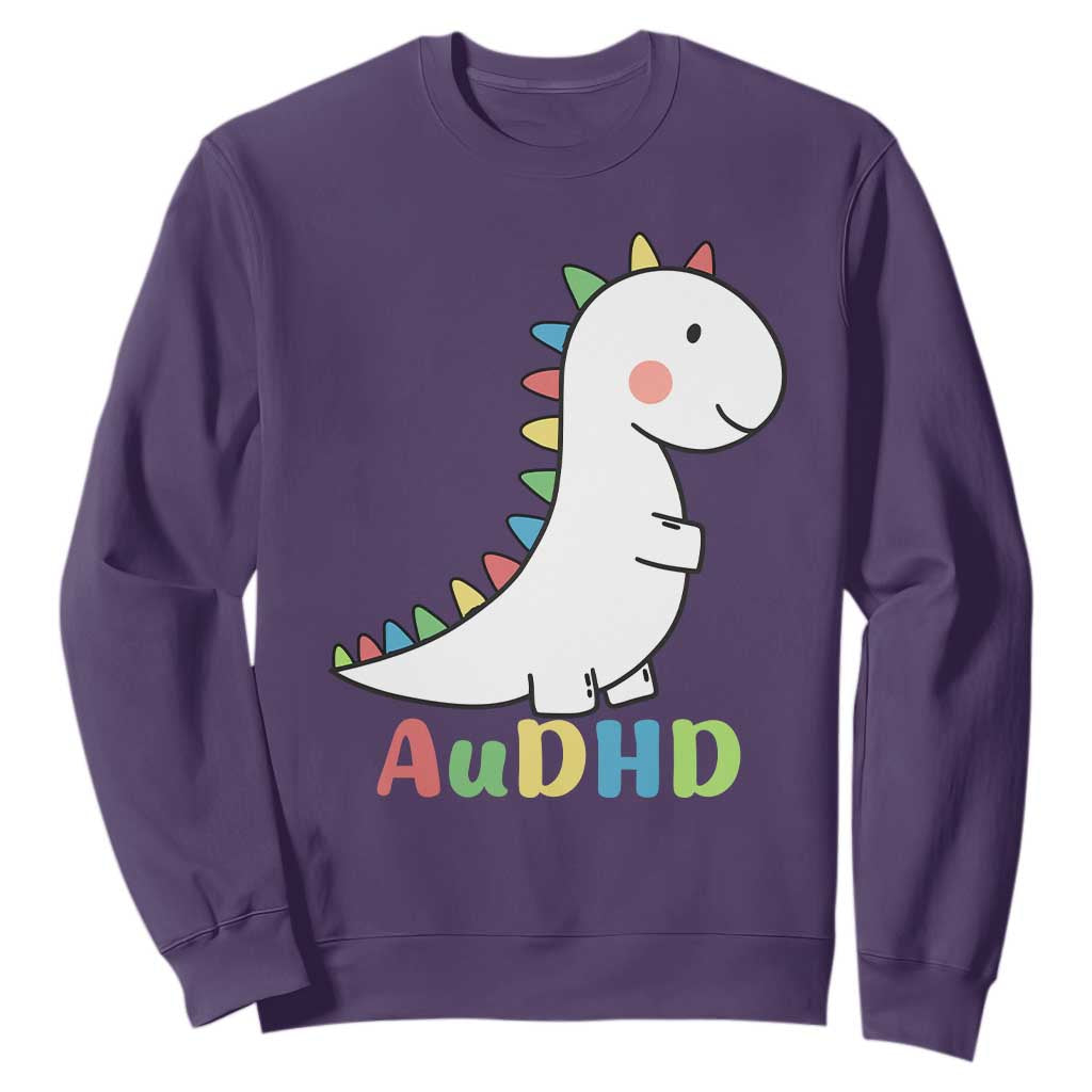 Cute Dinosaur AuDHD Sweatshirt ADHD Support