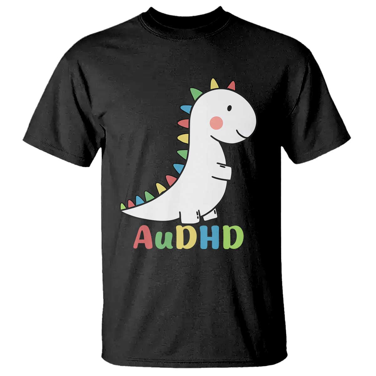 Cute Dinosaur AuDHD T Shirt ADHD Support