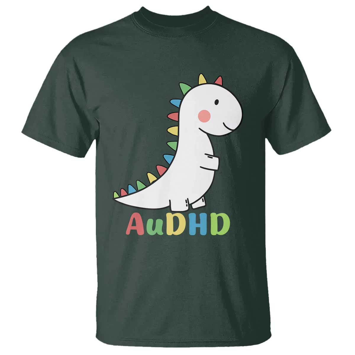 Cute Dinosaur AuDHD T Shirt ADHD Support