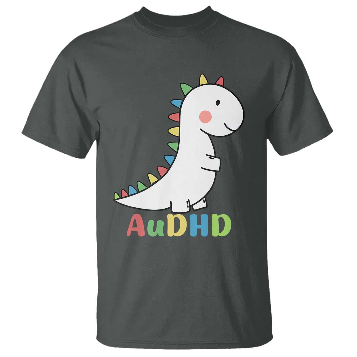 Cute Dinosaur AuDHD T Shirt ADHD Support