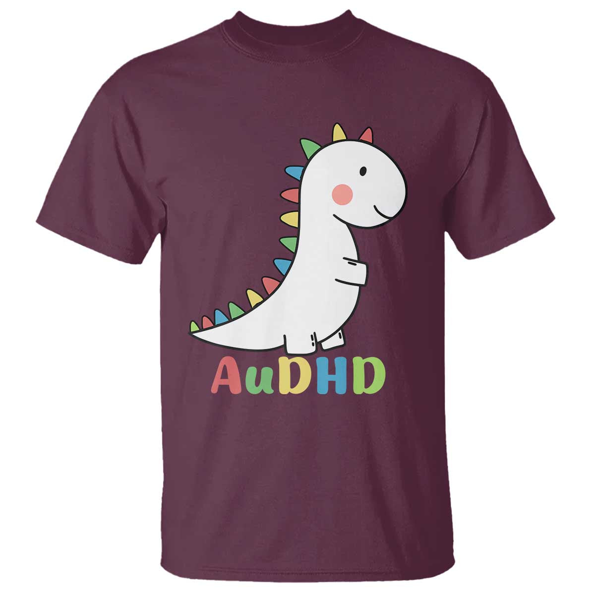 Cute Dinosaur AuDHD T Shirt ADHD Support