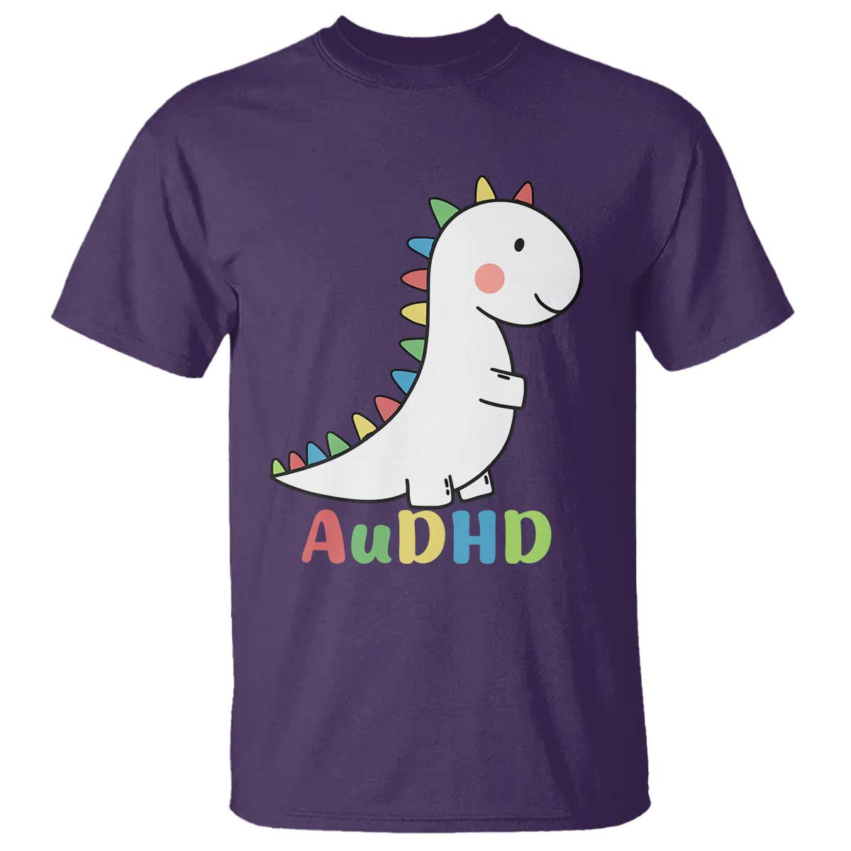 Cute Dinosaur AuDHD T Shirt ADHD Support