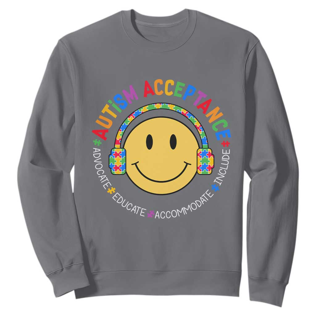 Autism Support Acceptance Sweatshirt Special Education Teacher Kids