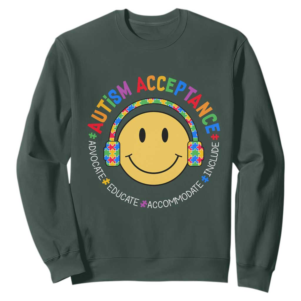 Autism Support Acceptance Sweatshirt Special Education Teacher Kids