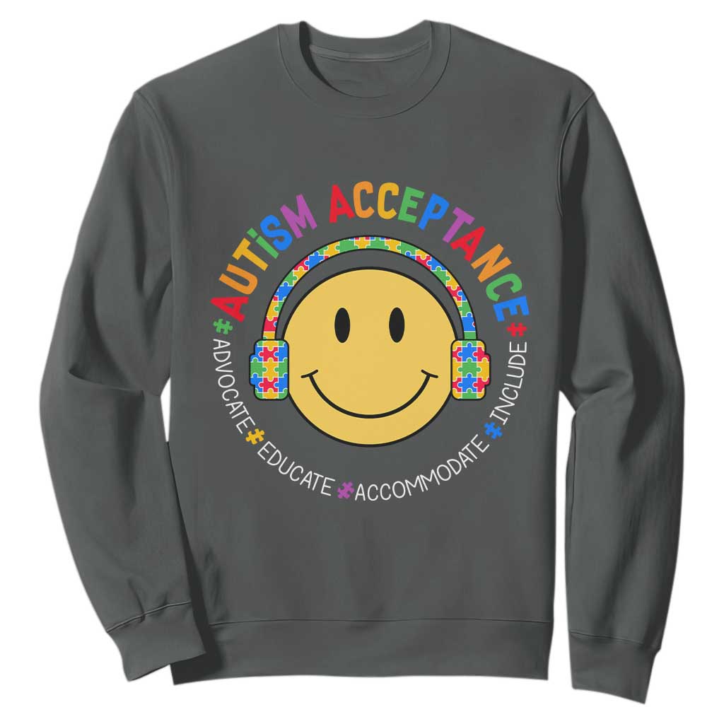 Autism Support Acceptance Sweatshirt Special Education Teacher Kids