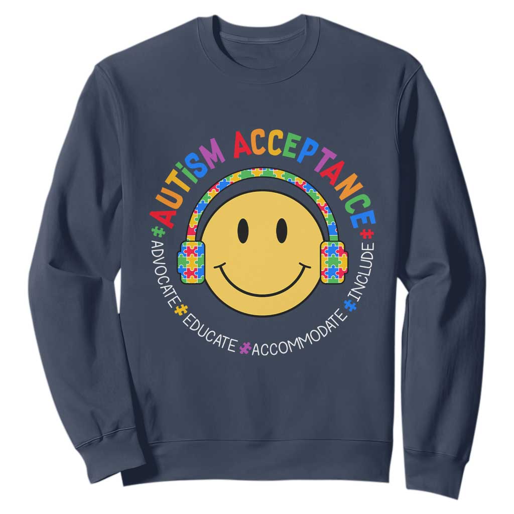 Autism Support Acceptance Sweatshirt Special Education Teacher Kids