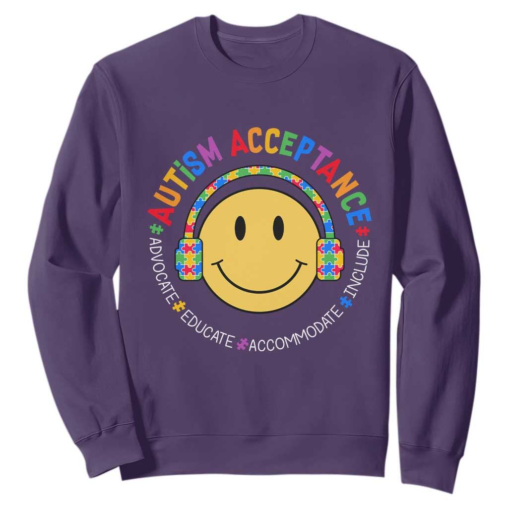 Autism Support Acceptance Sweatshirt Special Education Teacher Kids