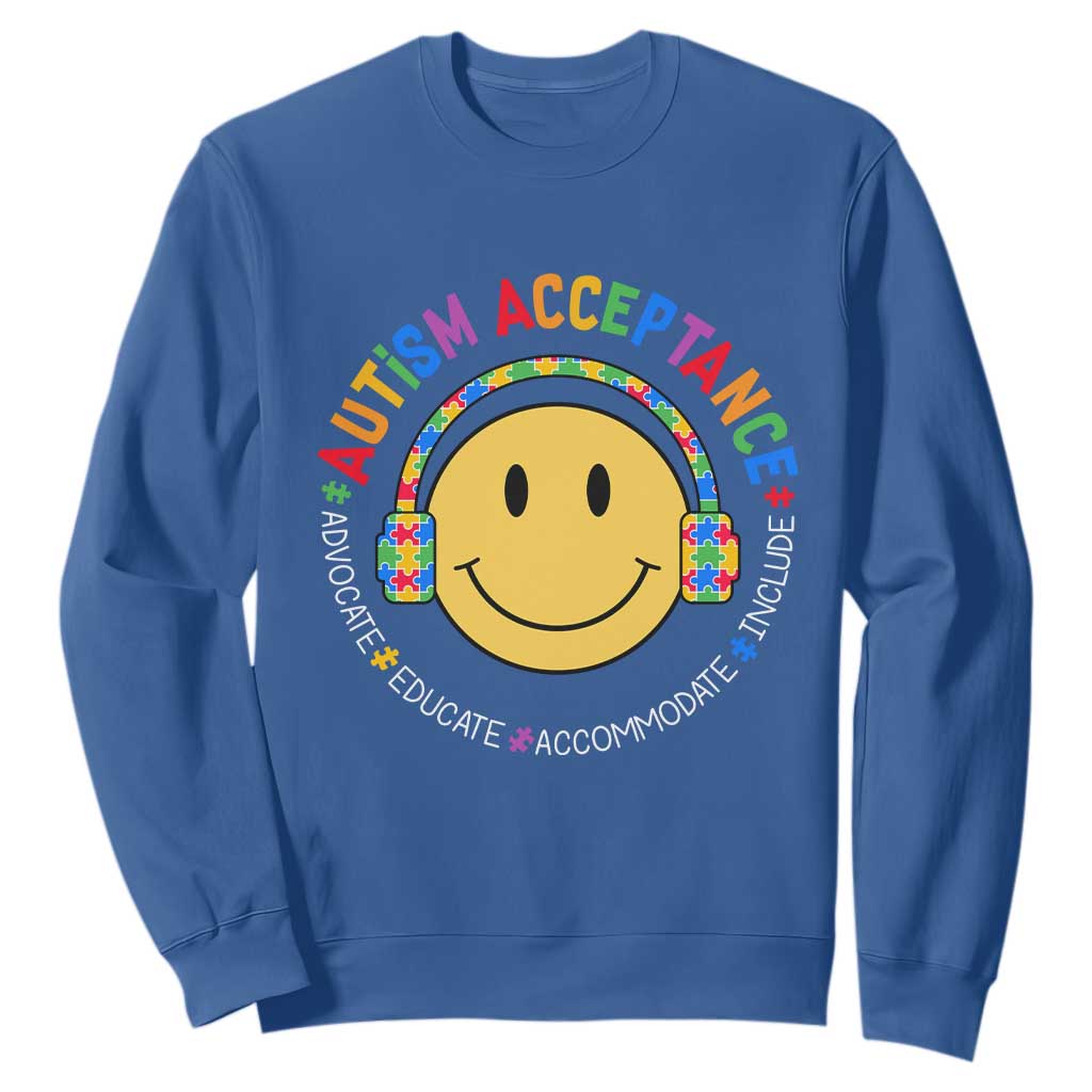 Autism Support Acceptance Sweatshirt Special Education Teacher Kids