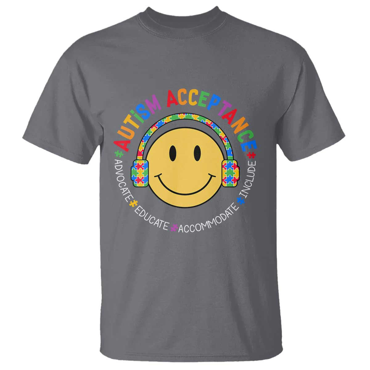 Autism Support Acceptance T Shirt Special Education Teacher Kids