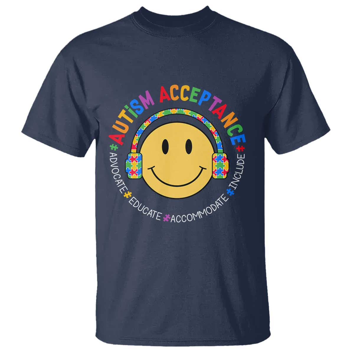 Autism Support Acceptance T Shirt Special Education Teacher Kids