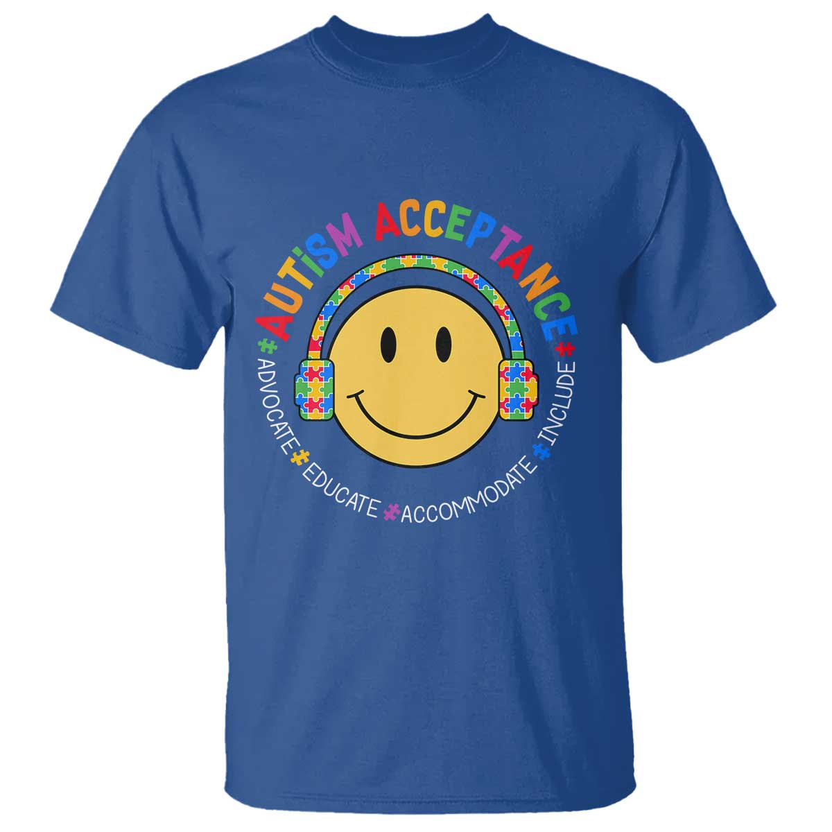Autism Support Acceptance T Shirt Special Education Teacher Kids