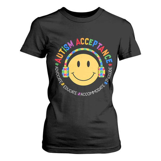 Autism Support Acceptance T Shirt For Women Special Education Teacher Kids