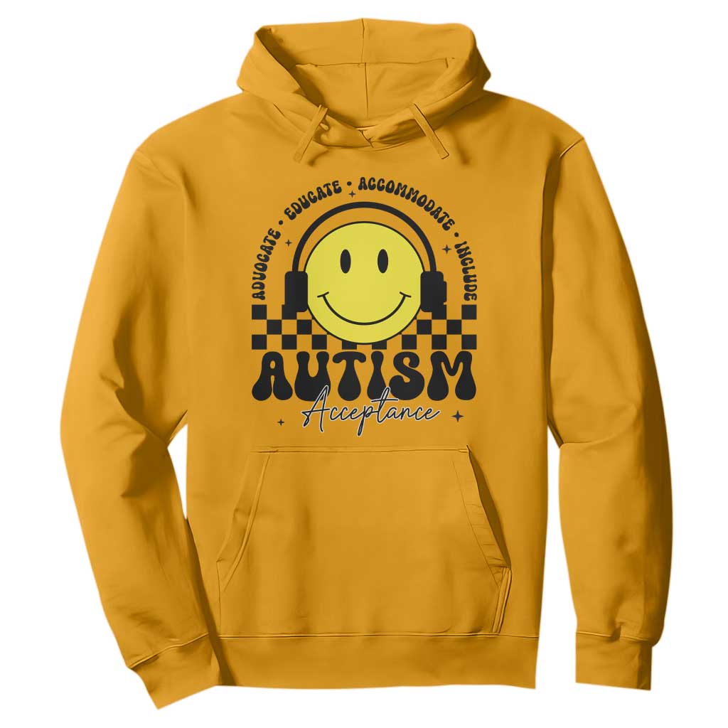 Autism Acceptance Hoodie Advocate Educate Accomodate Include Special Education