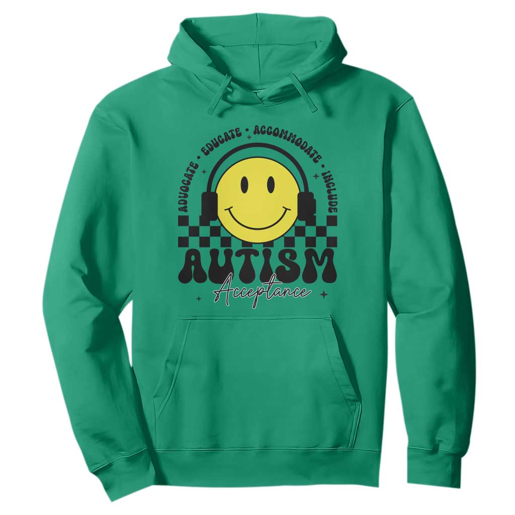 Autism Acceptance Hoodie Advocate Educate Accomodate Include Special Education