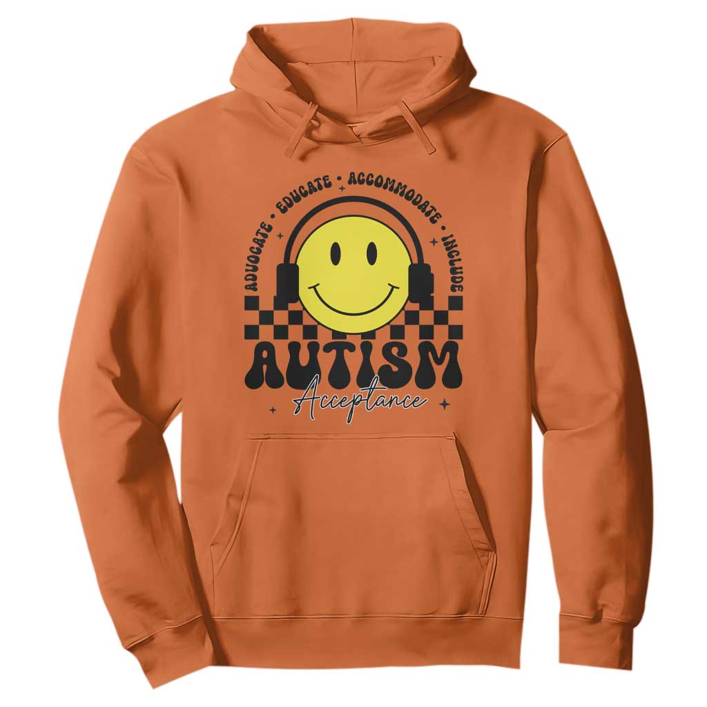 Autism Acceptance Hoodie Advocate Educate Accomodate Include Special Education