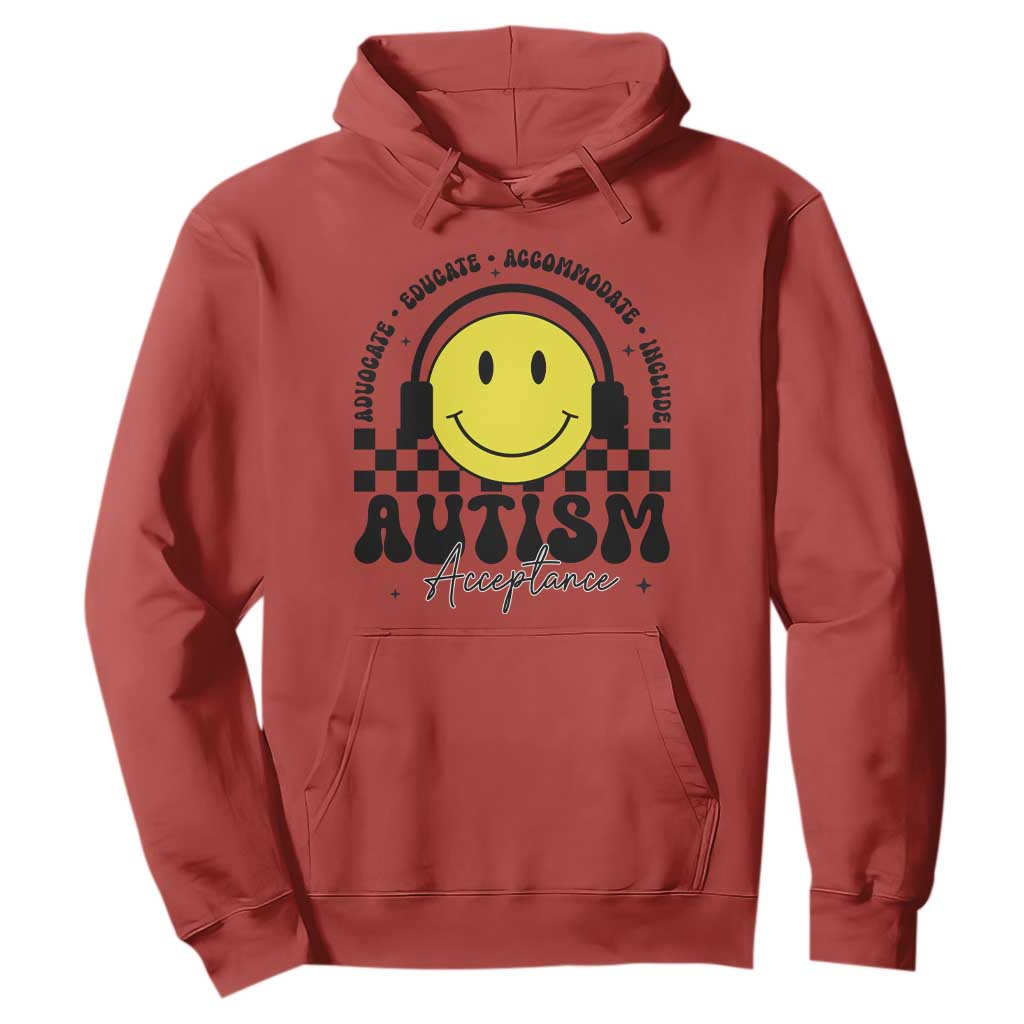 Autism Acceptance Hoodie Advocate Educate Accomodate Include Special Education