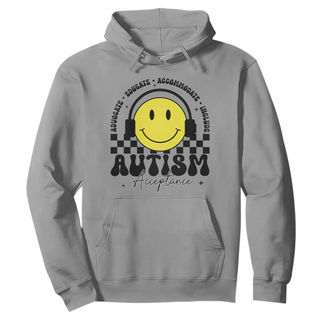 Autism Acceptance Hoodie Advocate Educate Accomodate Include Special Education