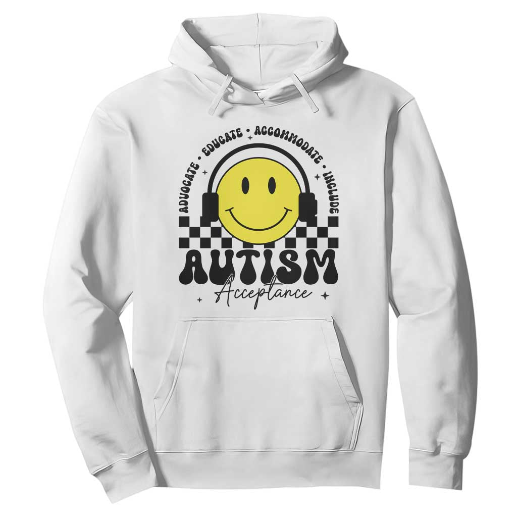 Autism Acceptance Hoodie Advocate Educate Accomodate Include Special Education