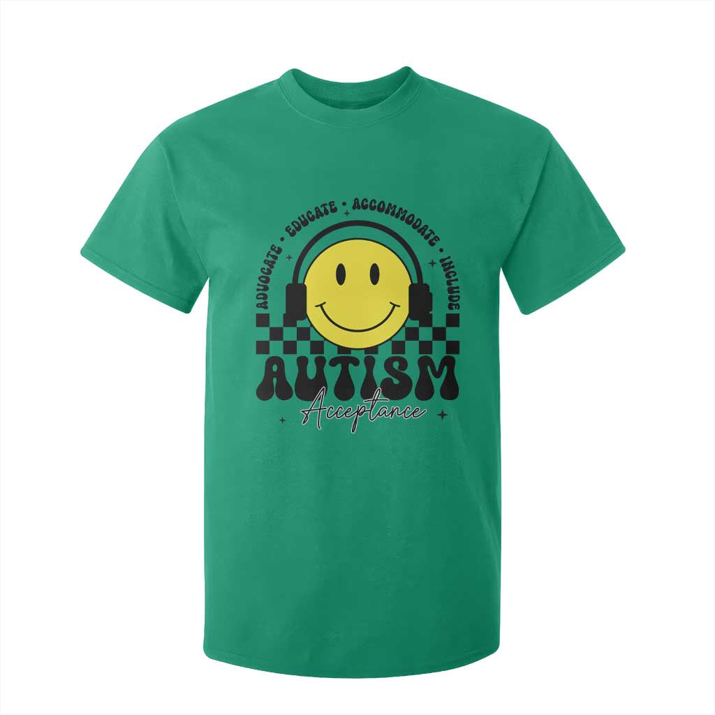 Autism Acceptance T Shirt For Kid Advocate Educate Accomodate Include Special Education