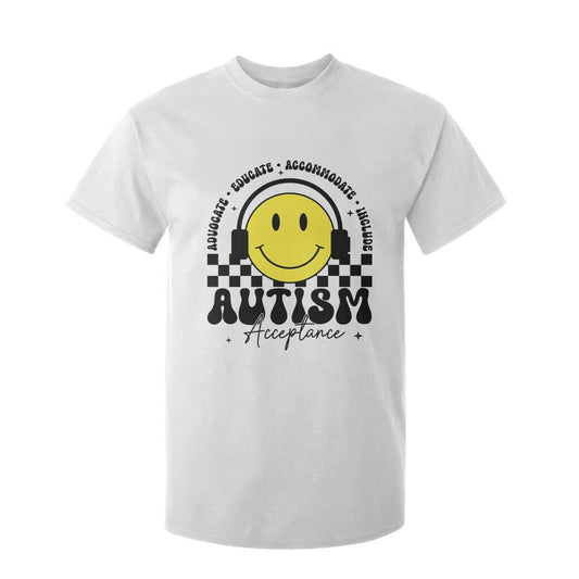 Autism Acceptance T Shirt For Kid Advocate Educate Accomodate Include Special Education