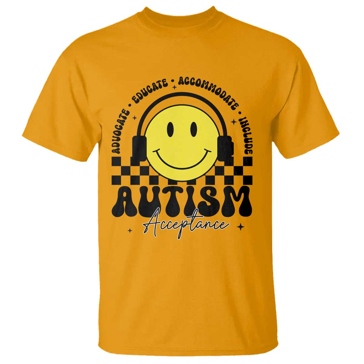 Autism Acceptance T Shirt Advocate Educate Accomodate Include Special Education