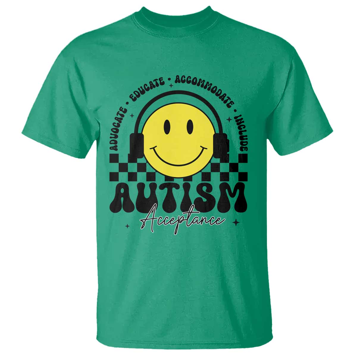 Autism Acceptance T Shirt Advocate Educate Accomodate Include Special Education