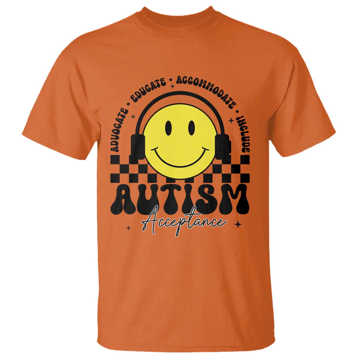 Autism Acceptance T Shirt Advocate Educate Accomodate Include Special Education
