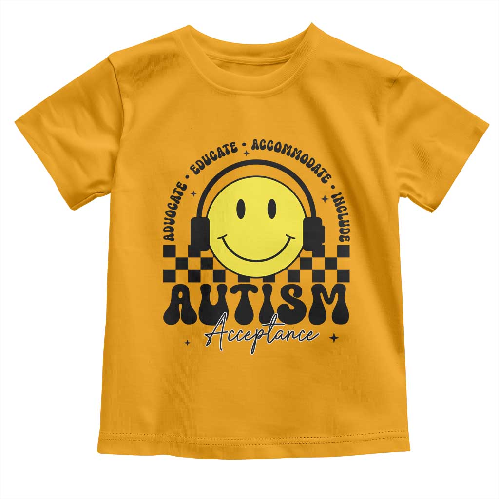 Autism Acceptance Toddler T Shirt Advocate Educate Accomodate Include Special Education