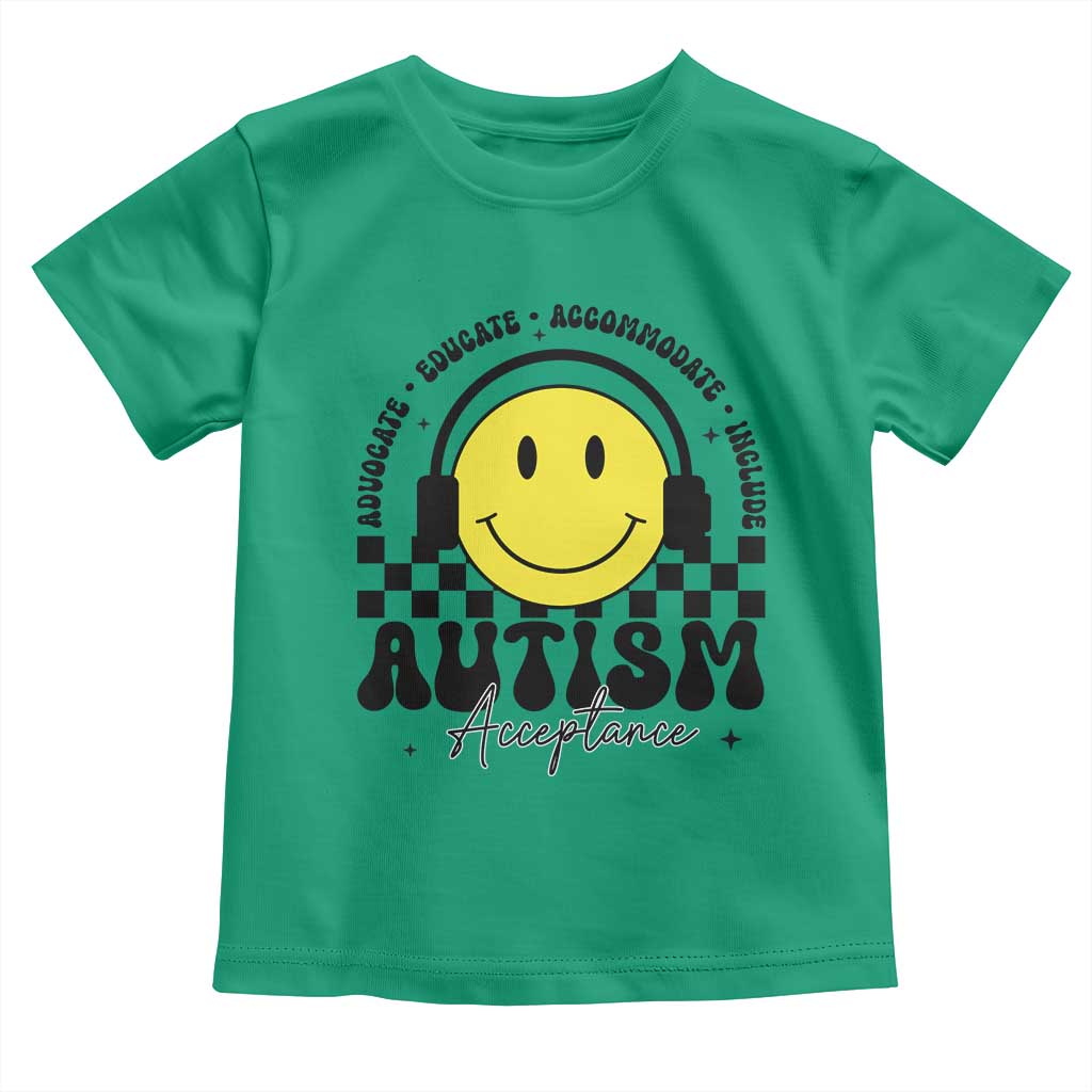 Autism Acceptance Toddler T Shirt Advocate Educate Accomodate Include Special Education
