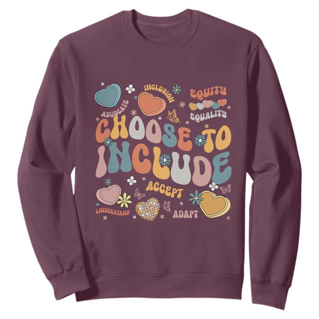 Autism Acceptance Sweatshirt Choose To Include Inclusion Matters