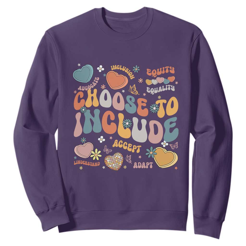 Autism Acceptance Sweatshirt Choose To Include Inclusion Matters