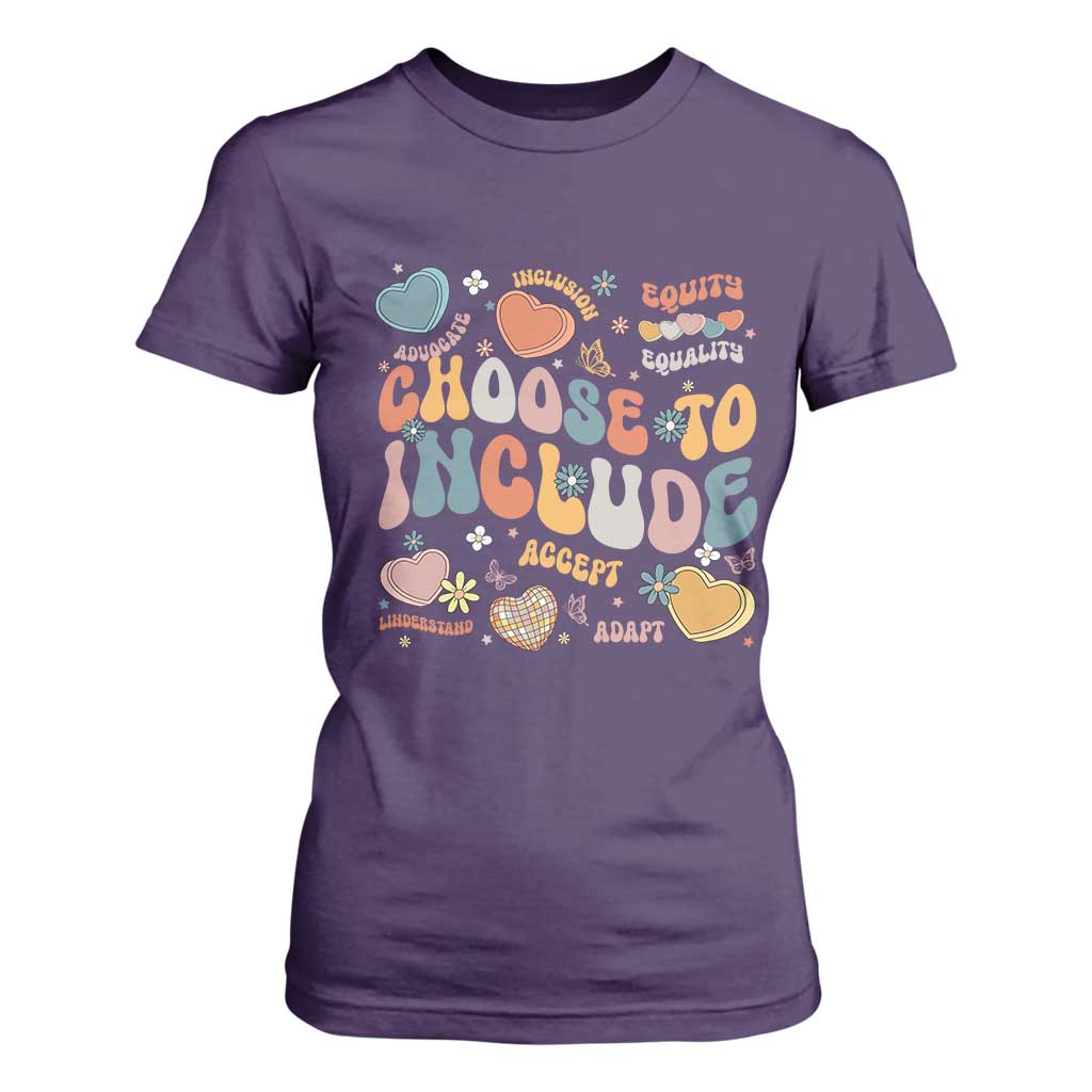 Autism Acceptance T Shirt For Women Choose To Include Inclusion Matters
