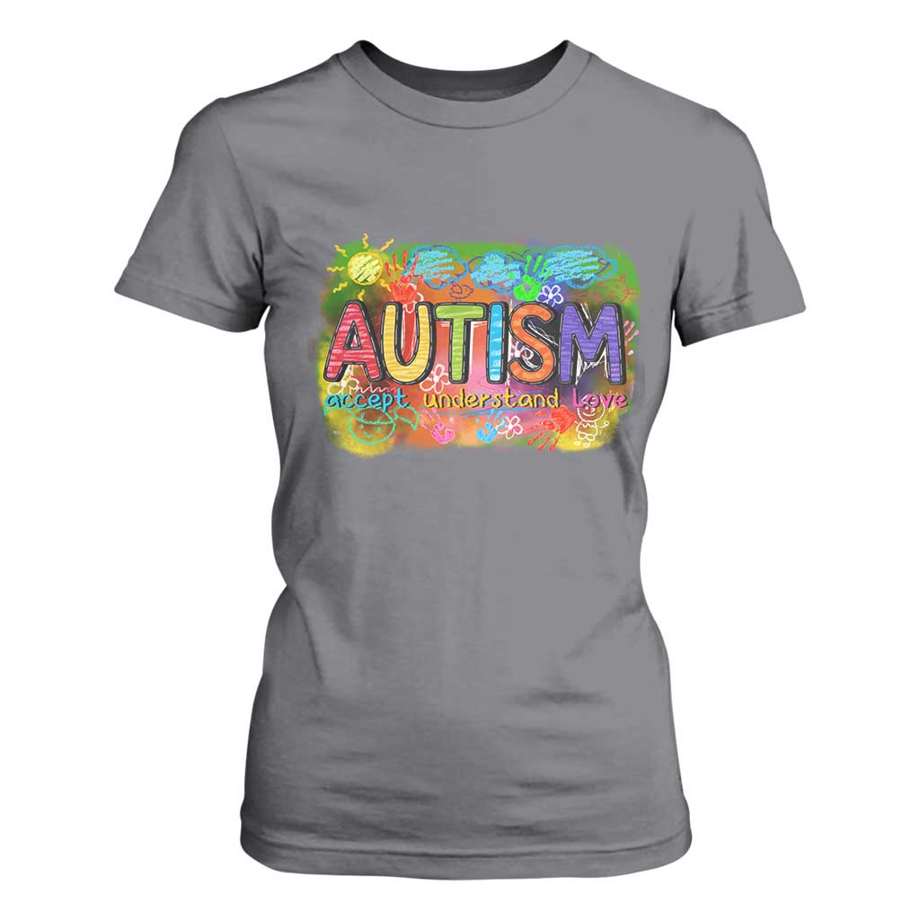 Autism Acceptance T Shirt For Women Accept Understand Love Autistic Support