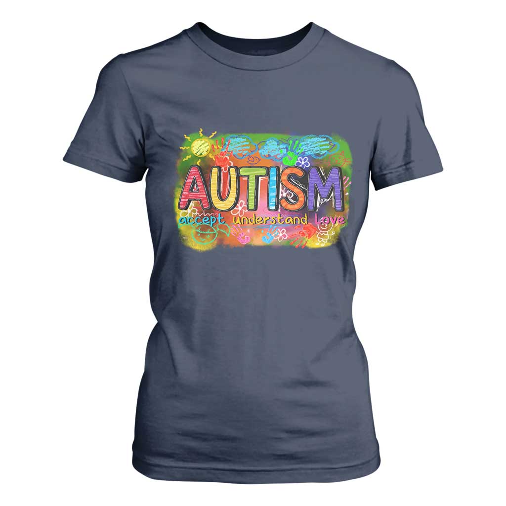 Autism Acceptance T Shirt For Women Accept Understand Love Autistic Support
