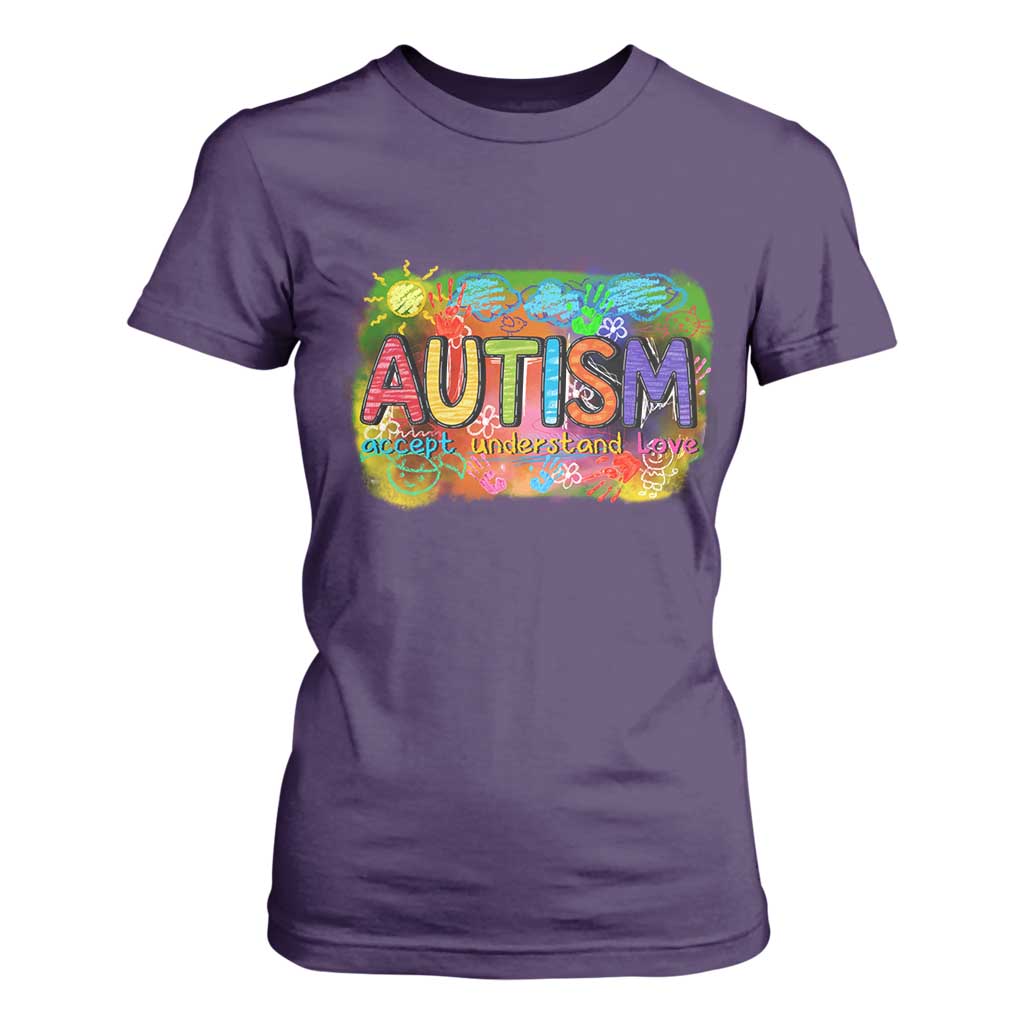 Autism Acceptance T Shirt For Women Accept Understand Love Autistic Support