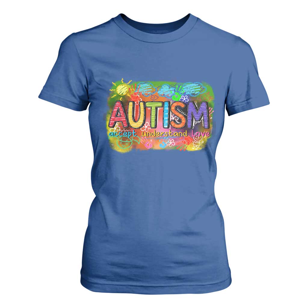 Autism Acceptance T Shirt For Women Accept Understand Love Autistic Support