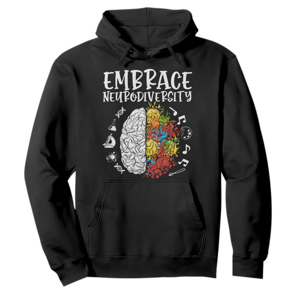 Embrace Neurodiversity Hoodie Autism ASD ADHD Acceptance Support Love