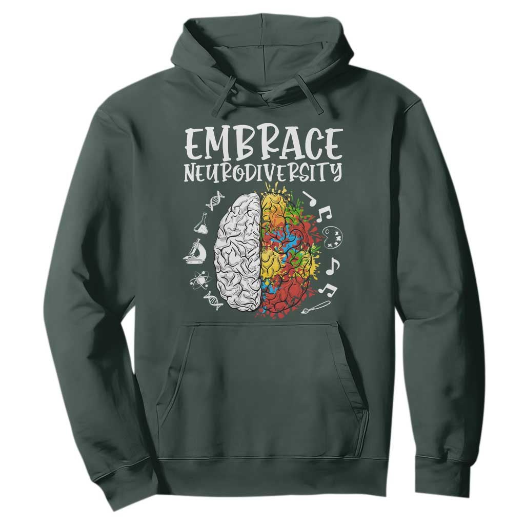 Embrace Neurodiversity Hoodie Autism ASD ADHD Acceptance Support Love