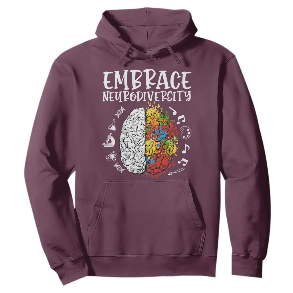 Embrace Neurodiversity Hoodie Autism ASD ADHD Acceptance Support Love