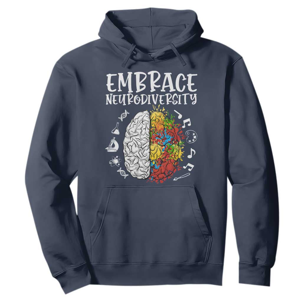 Embrace Neurodiversity Hoodie Autism ASD ADHD Acceptance Support Love