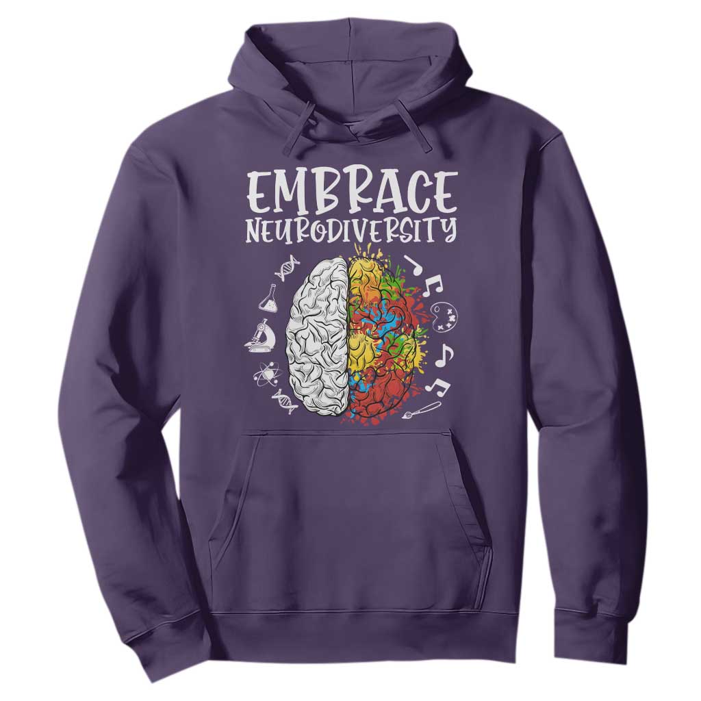 Embrace Neurodiversity Hoodie Autism ASD ADHD Acceptance Support Love