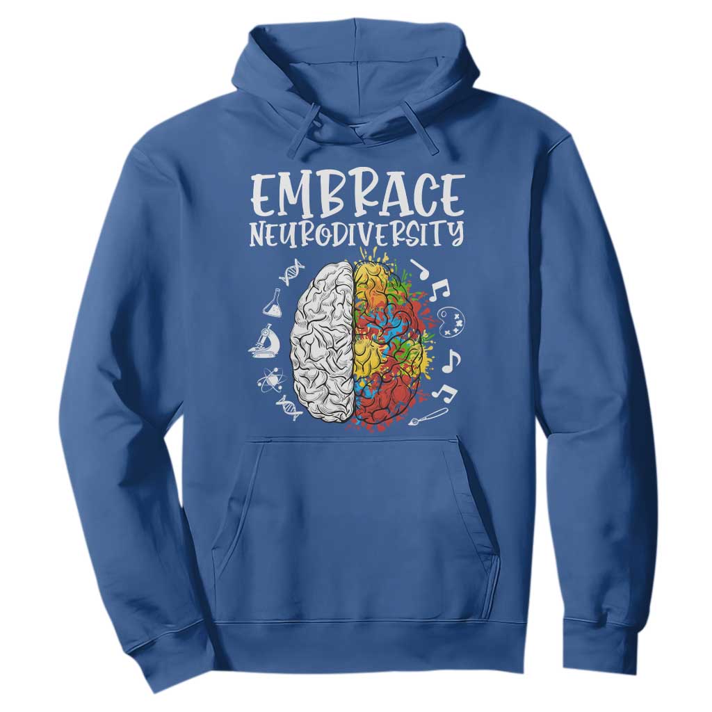 Embrace Neurodiversity Hoodie Autism ASD ADHD Acceptance Support Love