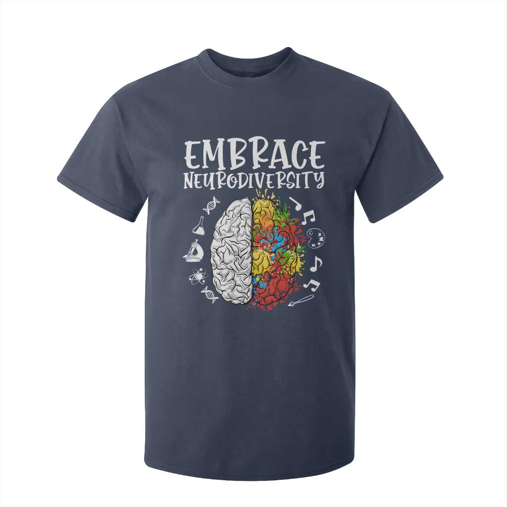 Embrace Neurodiversity T Shirt For Kid Autism ASD ADHD Acceptance Support Love